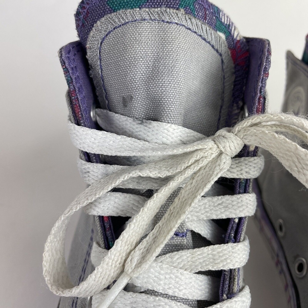 Converse Chuck‎ Taylor All Star Juniors 6Y Grey, Purple Paint Splatter Size 3 US - Picture 5 of 12